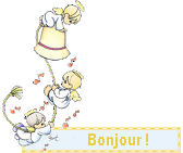 Gif animé bonjour cloche